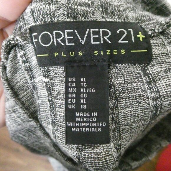 Forever 21 + Plus Ribbed Knit Sweater Mini Dress - Picture 3 of 6